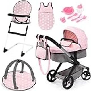 Bayer Design Combi Dukkevogn Xeo Sæt, Soft Pink