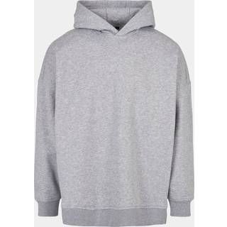 Build Your Brand BY199 Oversized Cut On Sleeve Hoody Grey S
