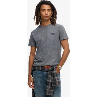 Superdry Superdry Eclipse Navy Grey Marl Essential Logo Embroidery T-Shirt