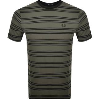 Fred Perry Herren T-Shirt grün gestreift