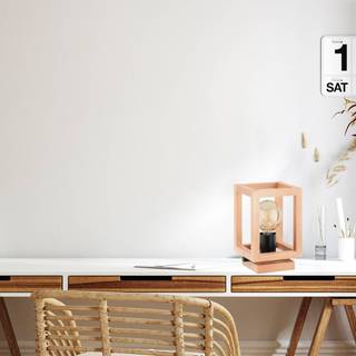 Bordlampe Pako Alfa, Lyst træ, Stue/spisestue, Træ, Moderne