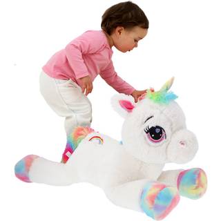 Enhjørning Bamse 80 cm Kæmpe Unicorn Bamse 146363