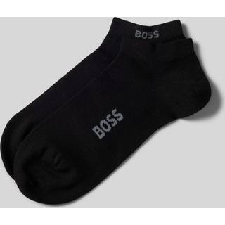 BOSS 2pak bambus ankelstrømper i sort til herre