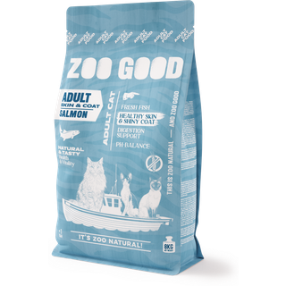 ZOO GOOD Cat Adult Skin & Coat Grain Free Fish - 8 kg