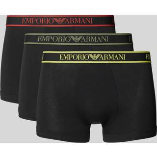 EMPORIO ARMANI Herren Trunks schwarz Baumwolle & Mix unifarben