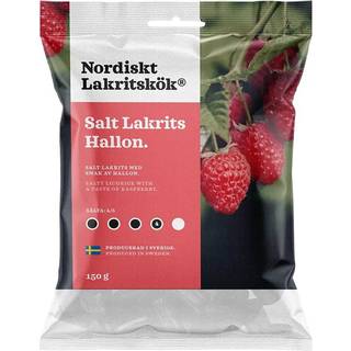 Nordiskt Lakritskök Saltlakrids m. Hindbær 120 g