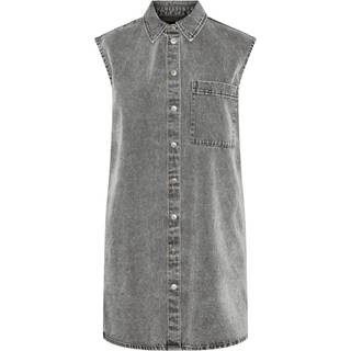 PIECES dame kjole PCABBI - Light Grey Melange - XS