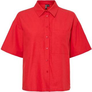 Pieces dame skjorte PCMILANO - Poppy Red - XS
