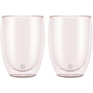 PAVINA dobbeltsidet glas 35 cl, rosa, 2 stk.