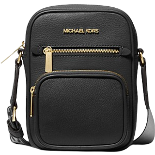 MK Jet Set Medium Leather Crossbody Bag - Black - Michael Kors - ONE SIZE