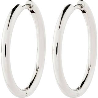 Pilgrim CHARM stor hoop øreringe sølvbelagt