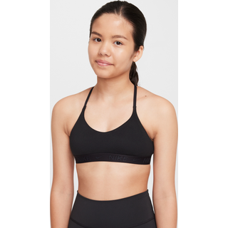 Nike Indy Sports Bra XS 122-128 Junior - Komfortabel støtte til aktive piger i sort