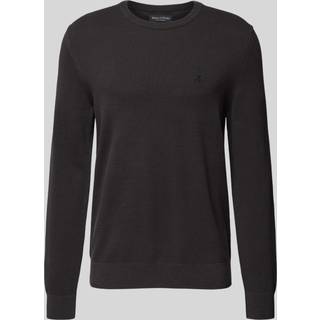 Marc O'Polo Herren Longsleeve schwarz unifarben
