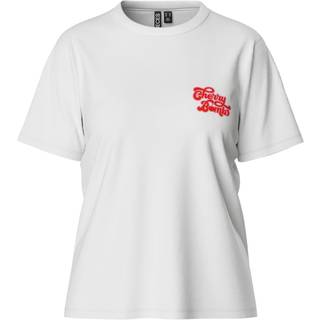 PIECES dame t-shirts PCGABBI - Bright White CHERRY BOMB - XS