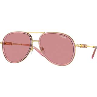 Versace Unisex VE2260 100284 Solbriller Stål Rosa Rosa Pilot Normal