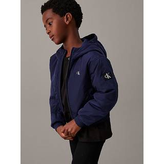 Hooded Harrington Jacket - Blue - 4