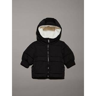 Newborn Hooded Puffer Jacket - Black - 56