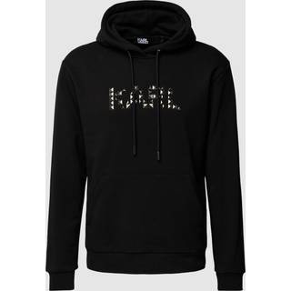 KARL LAGERFELD Herren Hoodie schwarz Logo und Motiv
