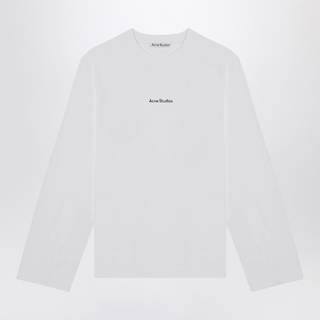 Acne Studios T-shirt Long Sleeve Logo M - White - M