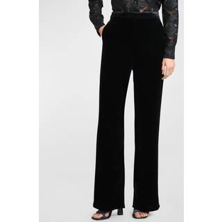 Etro Velvet straight pants - black - S
