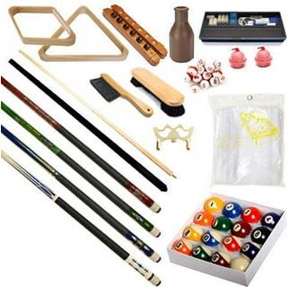 Biljardbord - Premium Billard 32 dele tilbehrsst - Pool Cue Sticks Bridge Ball St