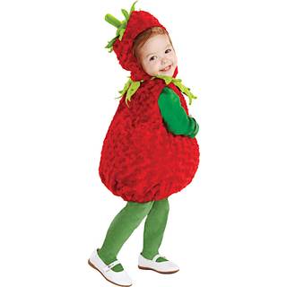 Zuckersüßes Erdbeeren Babykostüm M