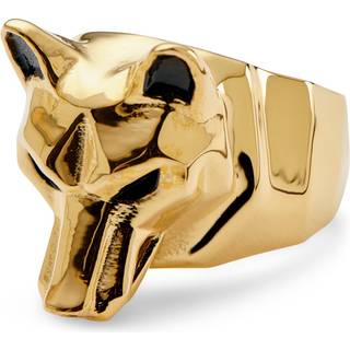 Mack Guldfarvet Ulv Ring