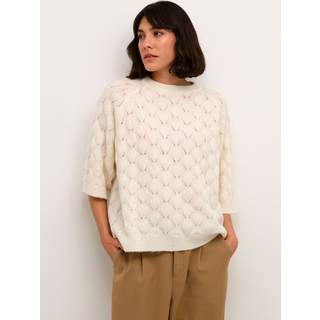 Kaffe KAmalene Pullover - Hvid - Str S - Damer