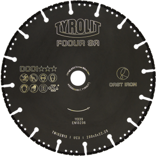 Diamantskive Focur UC3 ø230×3×22,23