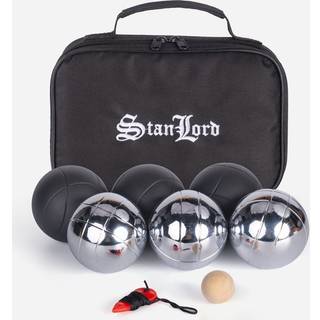 Stanlord petanque spil med 6 kugler, inkl. taske