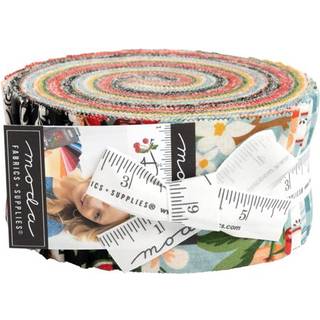 BasicGrey Fruit Loop Jelly Roll 30 2,5-tommer Strips Moda Fabrics 30730JR