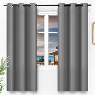 Enkel deluxe 2 paneler Sæt blackout vinduesgardin til soveværelse stue gårdhave skydedør 84 tommer drop termisk isolerede grommet gardiner gardin