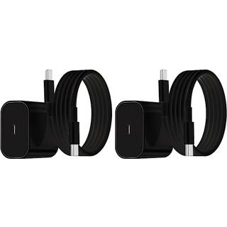 2-Pak - Hurtig Oplader til Samsung Adapter+Kabel 25W USB-C