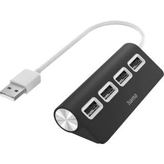 Hama hub - 4 ports USB hub - 4 ports - Hvid