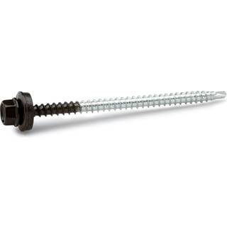 FAST farmerskrue med borespids, sort, 4,8 x 80 mm - 100 stk.