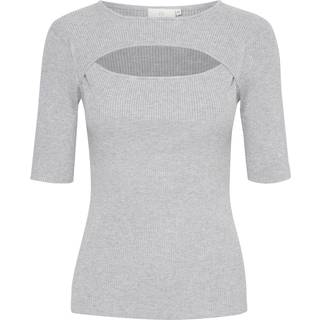 Kaffe KAamalie Pullover - Grå - Str L - Damer