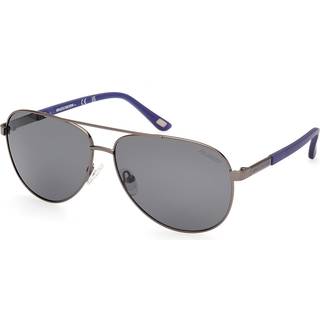 Skechers SE6365 Polarized 09D 62 Solbriller Mænd Gunmetal - Matte Gunmetal - 62mm