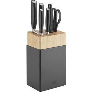 ZWILLING All * Star 7-dele, Sæt med knivblok, Sølv, Sort