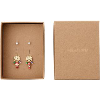 Pilgrim MSF øreringe 2-i-ét sæt guldbelagt