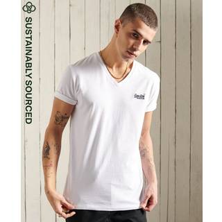 Superdry Orange Label Vintage T-shirt med V-hals og broderi