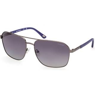 Skechers SE6366 Polarized 09D 65 Solbriller Mænd Gunmetal - Matte Gunmetal - 65mm