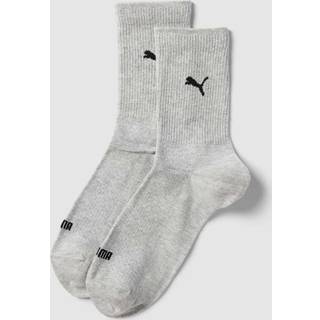 Puma 2-pak Women Logo Crew Socks - Grey - Str 35/38