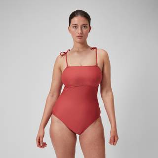 Women's Shaping Bandeau Swimsuit Red