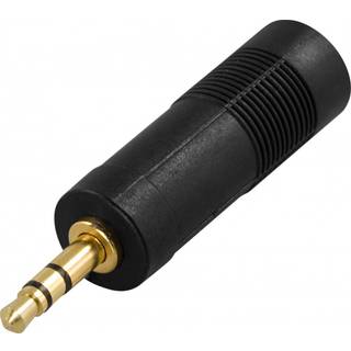 DELTACO 1ck adapter 3,5mm han - 6,3mm hun