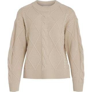 Vilou O-neck L/S CABLE KNIT TO
