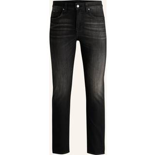 BOSS Black Herren Jeans schwarz Slim Fit