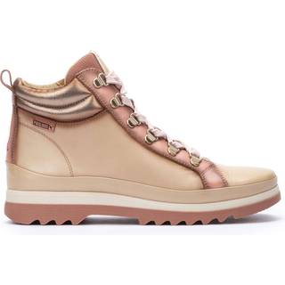 Pikolinostil kvinder. W3W-8564CPC1 Vigo beige ankelstøvler i læder (40), 1-3 cm, Blonder, Casual