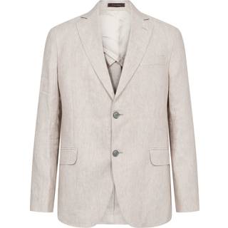 Oscar Jacobson - Regular Fit Hør Blazer - størrelse 50 - Herre