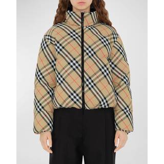 Reversible Check Puffer Jacket - XS