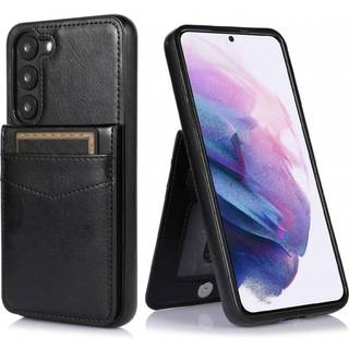 Samsung S24 Plus Mobilskal Korthållare 5-FACK Retro V3 - Sort